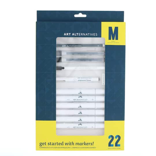 Art Alternatives Get Started 22-Piece Marker Set in Red Rose R11/Orange Peel Yr4/Canary Y11 | Michaels®
